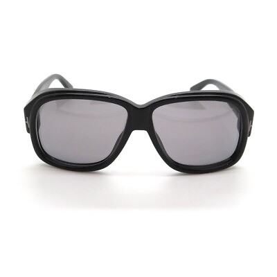 #ad Tom Ford Lyle TF837 N 01C Black Square Plastic Sunglasses Retro Frame 60 13 140