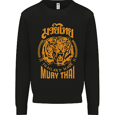 #ad Muay Thai Fighter Warrior MMA Martial Arts Mens Sweatshirt Jumper