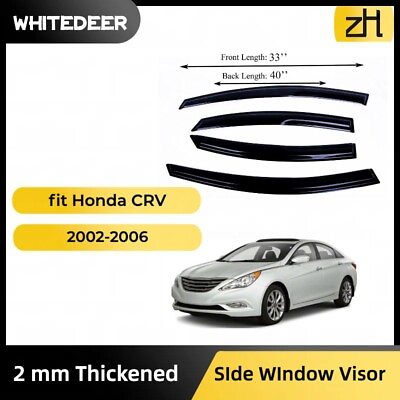 #ad Fits for Hyundai Sonata 11 14 Side Window Visor Sun Rain Deflector Guard
