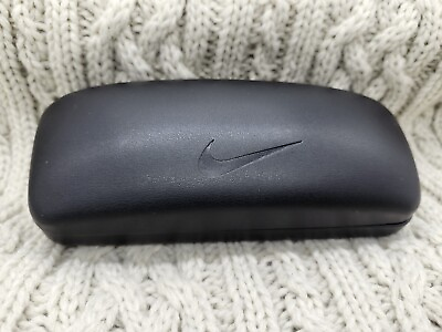 #ad NIKE Eyeglasses Sunglasses Black Hard Clamshell Case ONLY just do it Swoosh
