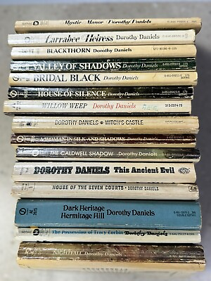 #ad Dorothy Daniels Lot Of 15 Gothic Romance Novels Vintage
