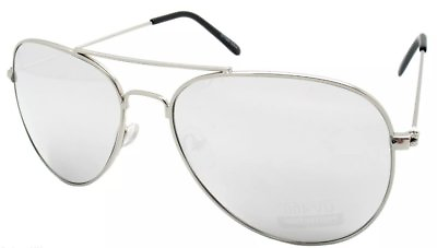 #ad New Kids Silver Mirrored Aviator Sunglasses UV 400 Pilot Sun Glasses Girls Boys
