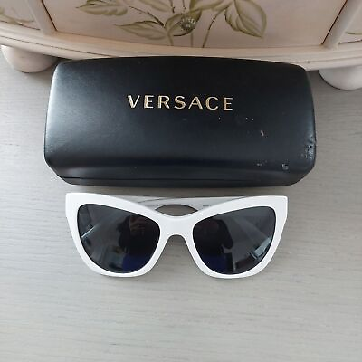 #ad Versace Cat Eye White Sunglasses