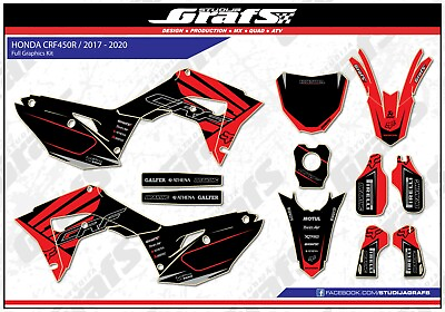 #ad 2017 2018 2019 2020 CRF 450R Graphics Kit For HONDA CRF450R 450 R Decals Sticker