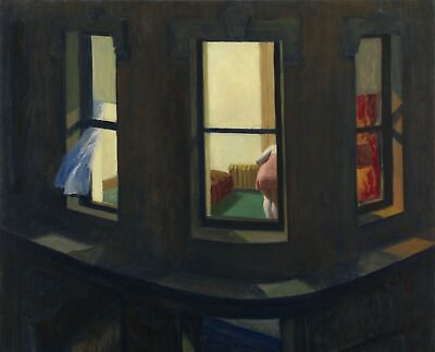 #ad Night Windows by Edward Hopper art painting print