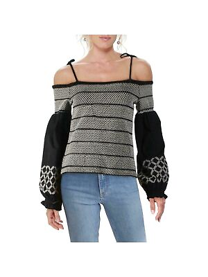 #ad INC Womens Textured Long Sleeve Square Neck Top