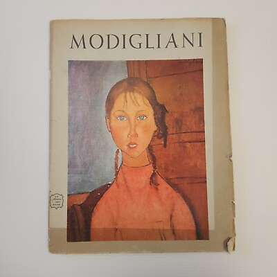 #ad Modigliani Portfolio of 10 Hand tipped Color Plates Abrams Art Book 1952