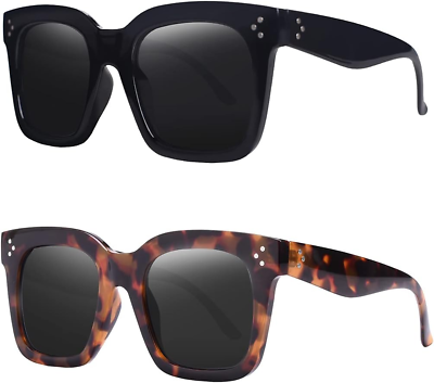 #ad Vintage Women Oversized Sunglasses Designer Luxury Square Sun Glasses UV400 Prot