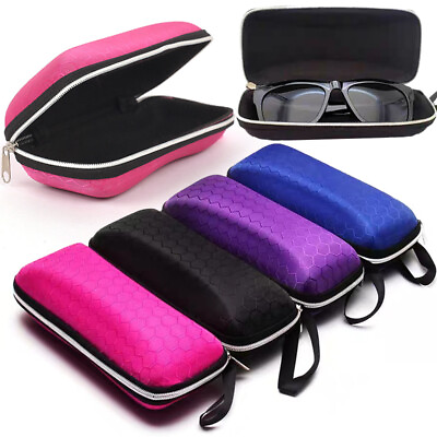 #ad Glasses Box Reading Glasses Carry Bag Hard Zipper Box Glasses Case Pouch Box