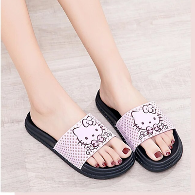 #ad Women#x27;s Sandals Hello Kitty Flip Flops Slippers Open Toe Home Comfortable Shoes