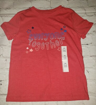 #ad NWT GIRLS Together Everyone T Shirt Cat amp; Jack Size 4 5 or 8 10