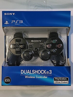 #ad For Sony PlayStation 3 PS3 DualShock 3 Controller Black Genuine OEM Gift $33.95