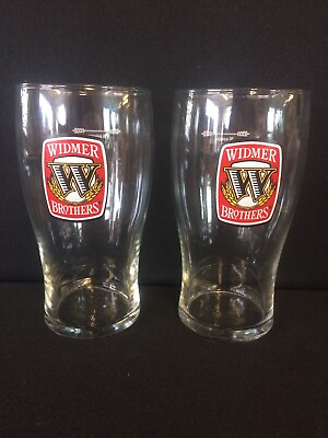 #ad Lot 2 BRAND NEW WIDMER BROTHERS 20oz. BEER PUB BAR GLASS GLASSES Libbey