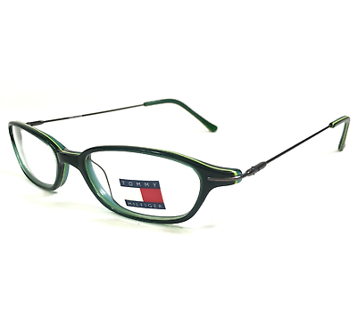 #ad Tommy Hilfiger Kids Eyeglasses Frames THI255 337 Gray Green Oval 46 16 135