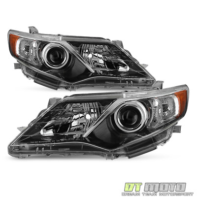#ad For 2012 2014 Toyota Camry SE Style Projector blk Headlights lamps LeftRight