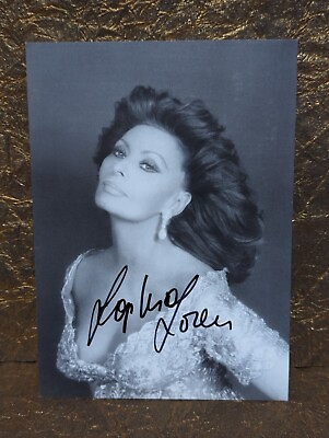 #ad Sophia Loren Autograph PSA DNA Authenticated Signed Photo