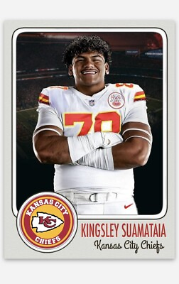 #ad Kingsley Suamataia Kansas City Chiefs ACEO Custom Football Card 2024 NFL Draft