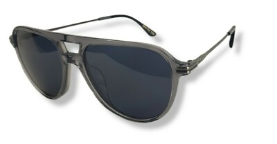 #ad TOMS Beckett Aviator Sunglasses Smoke Grey Crystal 54mm Sunglasses Authentic