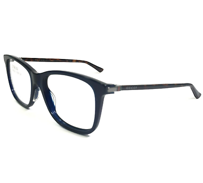 #ad Gucci Eyeglasses Frames GG0018O 007 Blue Tortoise Square Full Rim 54 18 140 $169.99