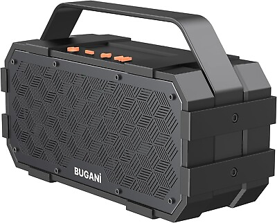 #ad BUGANI M90 Wireless Bluetooth Speakers 30W Stereo Sound Waterproof for Outdoor