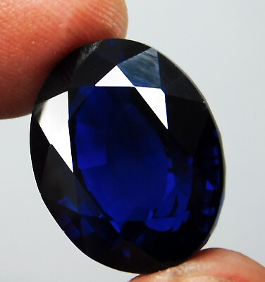 #ad Natural 38.00 Ct Certified Ceylon Blue Sapphire Oval Cut Loose Gemstone