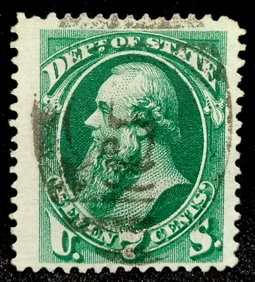 #ad MATT#x27;S STAMPS US SCOTT #O61 7 CENT STATE DEPT OFFICIAL STAMP USED CV$65