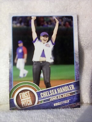 #ad 2015 Topps Baseball Chelsea Handler First Pitch FP 20.