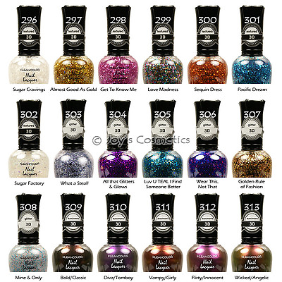 #ad 6 KLEANCOLOR 3D Nail Lacquer polish quot; Pick Your 6 Color quot; *Joy#x27;s cosmetics*