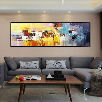 #ad LMOP029L large wide abstract modern hand painted oil painting on canvas art