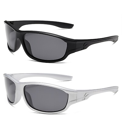#ad 1PK Men Sport Sunglasses Polarized for Cycling Fishing Running Wrap Around UV400