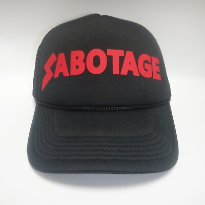 #ad HEAVY METAL Sabotage Snapback Cap Hat Doom Metal Black Sabbath Candlemass
