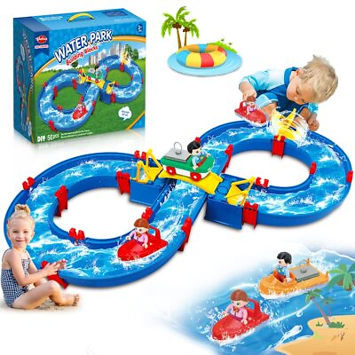 #ad Kids Outdoor Water Table Park Playset 50PCS DIY Beach Toy Backyard Lawn Pool