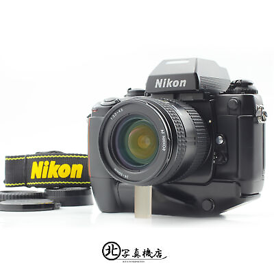 #ad Leat 251xxxx Near MINT Nikon F4S 35mm Film Camera AF 24 50mm Lens Body JAPAN