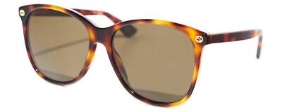 #ad GUCCI GG0024S 002 Unisex Designer Sunglasses in Havana Tortoise Gold Brown 58 mm