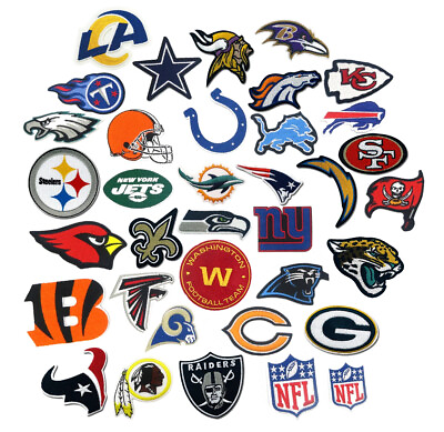 #ad NFL Logo Football 32 Teams iron sew on patch Pick Your Team or full set