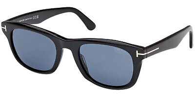#ad Tom Ford Kendel Polarized Men#x27;s Black Soft Square Sunglasses FT1076 01M 54 Italy