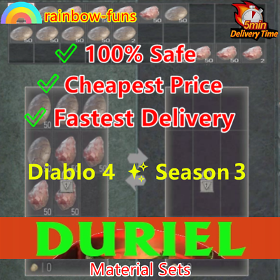 #ad Diablo 4 Duriel Mats 🔥 D4 MALPHAS Igneous Core Season 3 Materials PC PS5 XBOX🚀 $99.99