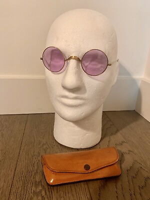 #ad Vintage AO American Optical Round Sunglasses John Lennon 1 10 12 K Gold Filled