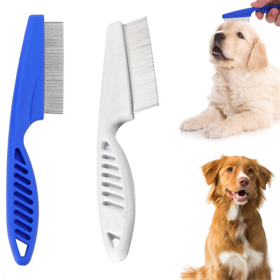 #ad Pet Animal Care Removal Flea Comb for Cat Dog Pet Stainless Steel Comfort Tool