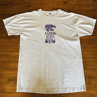 #ad Vintage Kansas State Wildcats Football Shirt Men#x27;s Large Made In USA