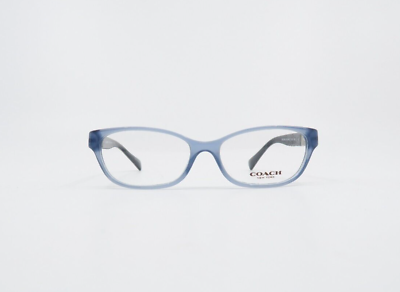 #ad Coach HC 6061 5259 52mm Emma Clear Blue and Black New Women#x27;s Eyeglasses.