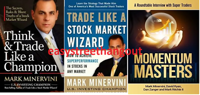 #ad USA STOCK 3 BOOK IN SET THINK STOCK MARKET WIZARD MOMENTUM MASTER PAPERBACK
