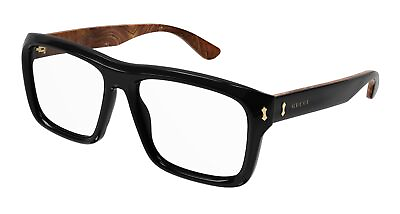 #ad NEW Gucci GG1462o 001 Black Black Eyeglasses $338.40