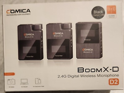 #ad COMICA BoomX D D2 2.4G Digital Wireless Microphone. Black