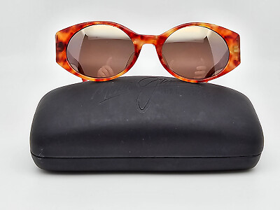 #ad Maui Jim MJ 173 16 Contessa Sandstone Tortoise Frame Polarized HCL Sunglasses