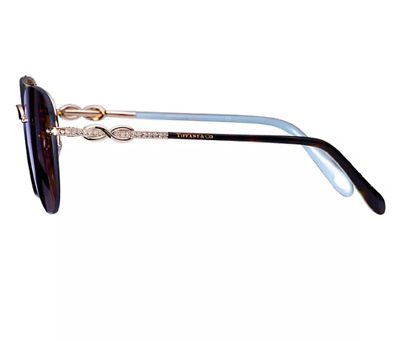 #ad Tiffany TF3054B602164 Women Infinity Aviator Sunglasses Gold Tortoise amp; Tiffany