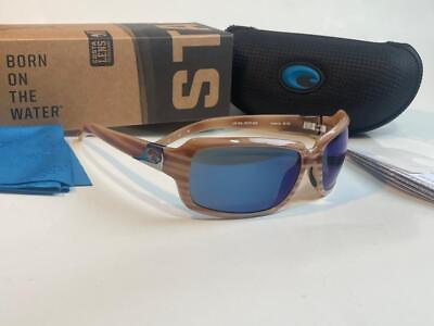 #ad Costa del Mar Isabela Polarized Sunglasses Morena Blue 580P IB 62 OBMP Women#x27;s