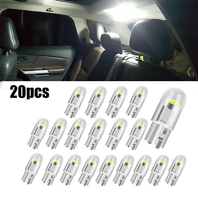 #ad 20Pcs White LED Interior Map Dome License Plate Light Bulbs T10 194 168 W5W 2825