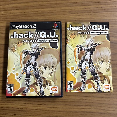 #ad .hack G.U.Vol. 3 Redemption Sony PlayStation 2 PS2 Complete W Manual CIB