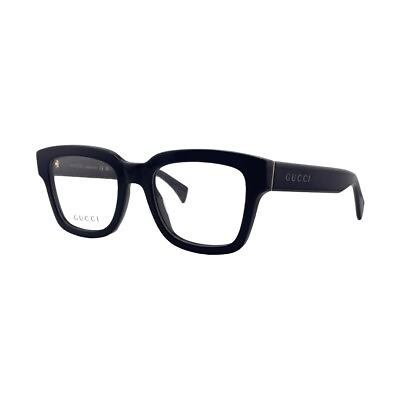 #ad Gucci GG1138O Black Eyeglasses Frames 52mm 20mm 145mm 001